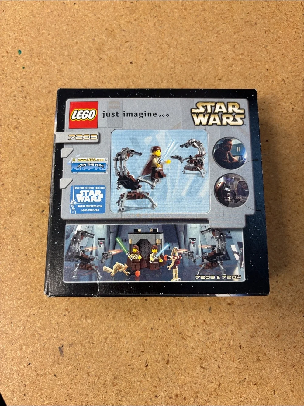 SALE! Vtg New Sealed LEGO Star Wars 7203 Jedi Defense 1 2002 Nice Box Obi Wan
